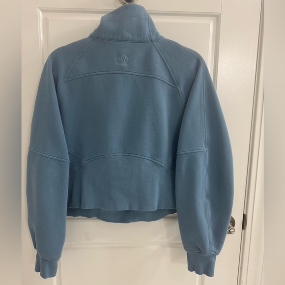 Lululemon Scuba Oversized Funnel
Neck 1/2 Zip Size M/L Utility Blue - Picture 4 of 6